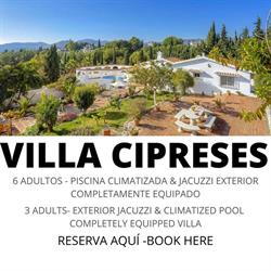 Horario de apertura Villa Cipreses, Frigiliana