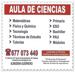 Horario de apertura Aula de Ciencias Cobisa,