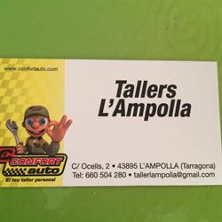 Horario de apertura Tallers L'Ampolla, 