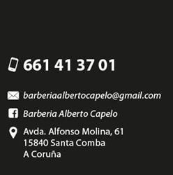 Horario de apertura Barbería Alberto Capelo, Santa Comba