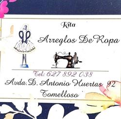 Horario de apertura Rita Arreglos De Ropa, Tomelloso