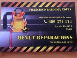 Horario de apertura Menut Reparacions, Sort