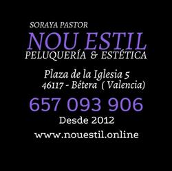 Horario de apertura Nou Estil Peluquería, Bétera