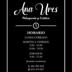 Horario de apertura Ana Ures Peluquería y Estética, Malpica