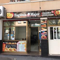 Horario de apertura Església Major Pizzeria Döner Kebab, Santa Coloma de Gramenet