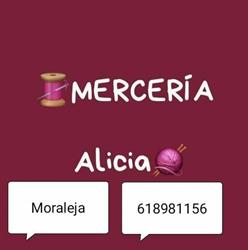 Horario de apertura Merceria Alicia, Moraleja