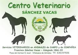 Horario de apertura Centro Veterinario Sánchez Vacas, Villanueva de Córdoba