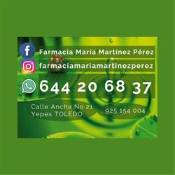 Horario de apertura Farmacia María Martínez Pérez, Yepes