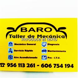 Horario de apertura Taller Baro, Chiclana de la Frontera