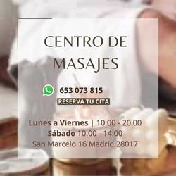 Centro de Masajes Sabina Alberdi. en Madrid (Ciudad Lineal) - Horario de apertura