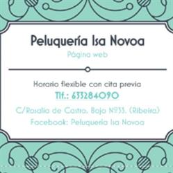 Horario de apertura Peluquería Isa Novoa, Ribeira