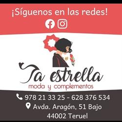 Horario de apertura La Estrella Moda - Ropa infantil,juvenil y mujer en Teruel., 
