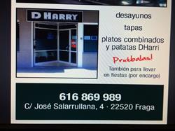 Horario de apertura D Harry Bar, Fraga