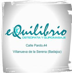 Horario de apertura eQuilibrio Osteopatia Y Quiromasaje, Villanueva de la Serena