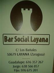 Horario de apertura Bar Social de Layana, 