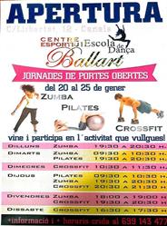 Horario de apertura Ballart, Canals