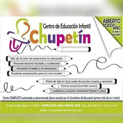 Horario de apertura Centro & Educación Infantil, Utiel