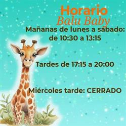 Horario de apertura Balu Baby, La Orotava