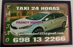 Horario de apertura Taxi Francy Mendes, Cariño
