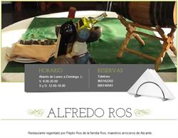 Horario de apertura Alfredo Ros, Alicante