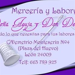 Horario de apertura Doña Aguja y Don Dedal, León