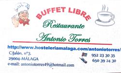 Antonio Torres en Málaga (Carretera De Cádiz) - Horario de apertura