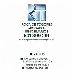 Horario de apertura Abogados Inmobiliarios Alicante RT, 