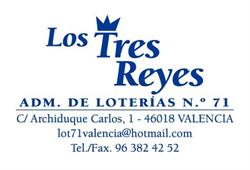 Administración de loterías Los Tres Reyes (Loterías y Apuestas del Estado) en Valencia (Patraix) - Horario de apertura
