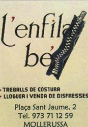Horario de apertura L'enfila Bé, Mollerussa