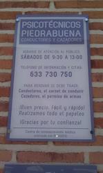 Horario de apertura PSICOTÉCNICOS PIEDRABUENA, Piedrabuena