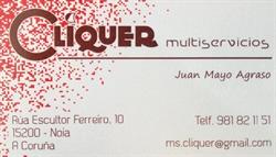 Horario de apertura CLIQUER Multiservicios, Noia