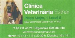 Horario de apertura Clínica Veterinaria Esther, Castellar del Vallès
