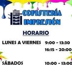 Horario de apertura copisteria impresion, Santander