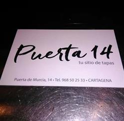 Horario de apertura Restaurante Puerta 14, Cartagena