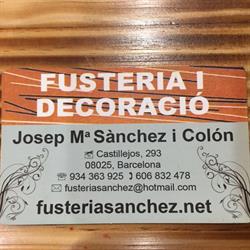 FusteriaSanchez en Barcelona (Eixample) - Horario de apertura
