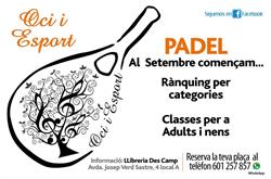Horario de apertura Padel Santa Maria & Bar, Santa María del Camí