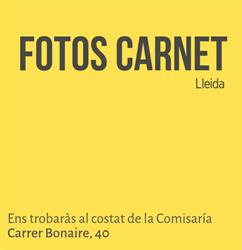 Horario de apertura Fotos Carnet - Lleida, 