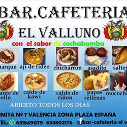 Horario de apertura Bar-cafeteria El Valluno, Valencia
