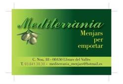 Horario de apertura Mediterrània Menjars Per Emportar, Collsabadell