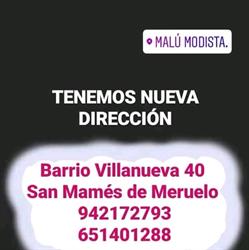 Horario de apertura Malú Modista., Meruelo