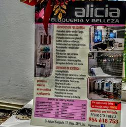 Horario de apertura Alicia Peluqueria y Belleza, Sevilla