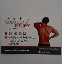Horario de apertura Martin Haley - Solutions Fitness, Cómpeta