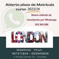 Academia London en Córdoba (Norte-Sierra) - Horario de apertura