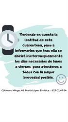 Centro de Estética María López en Sevilla (Bellavista-La Palmera) - Horario de apertura