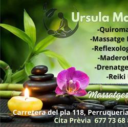 Horario de apertura Úrsula Massatges, Valls