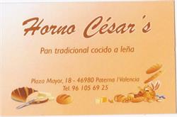 Horario de apertura Horno Panaderia Cesar's, Paterna