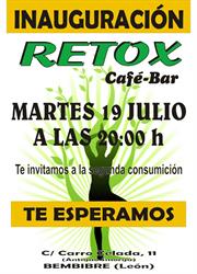 Horario de apertura Retox Bar, Bembibre