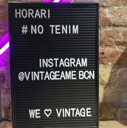 Vintageame en Barcelona (Sants-Montjuïc) - Horario de apertura