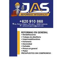 Horario de apertura JAS Reformas Integrales, Valencia