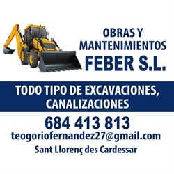 Horario de apertura Obras Y Mantenimiento Feber, Sant Llorenç des Cardassar